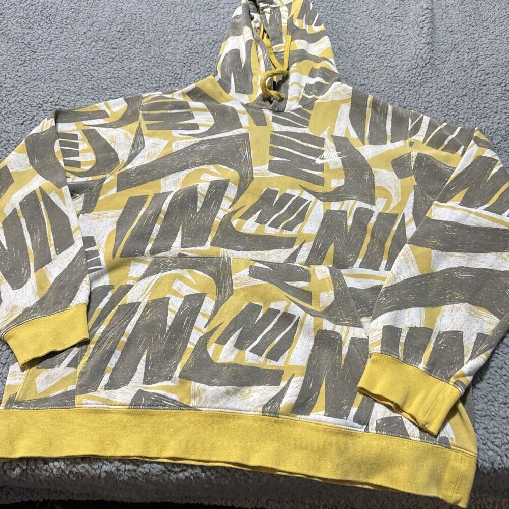 Nike Hoodie Sweatshirt All Over Print ~ Lrg